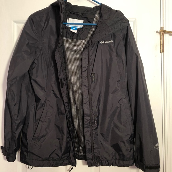 women's black columbia rain jacket